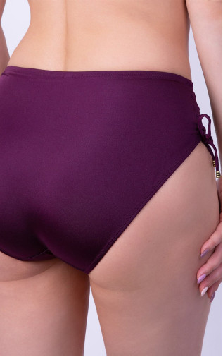 Panties with a mid-waistline Burgundy Hover
