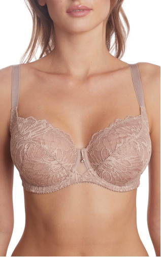 Soft cup bra on frames Beige. Milavitsa.