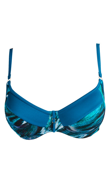 Buy Bathing bra on frames, with a soft cup Blue. Milavitsa.