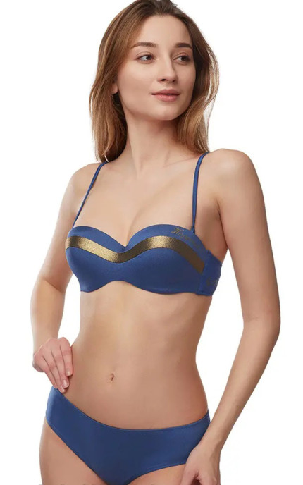 Buy Push-Up Perfect Shape Bras Molded cup on the frame Dark Blue. Milavitsa.