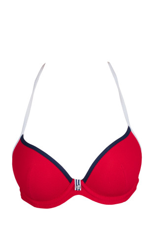 Push-Up Perfect Shape Bras Molded cup on the frame Red. Milavitsa. Hover