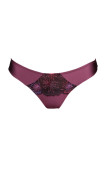Buy Panty Slip Middle waist with lace inserts on the front Burgundy