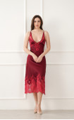Buy Women's Nightdress. Komilfo Burgundy