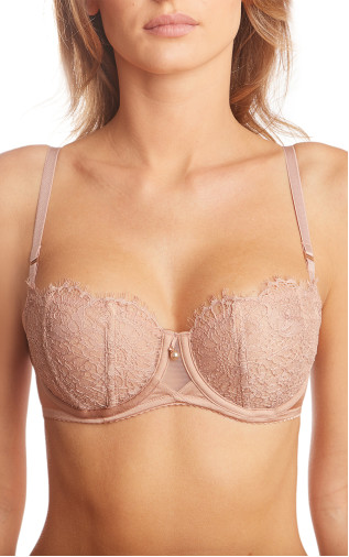 Uplift Balconette Bra Soft cups Milavitsa Dark Blue