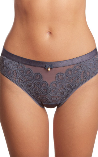 Panty Slip with Mid-waist Milavitsa Grey