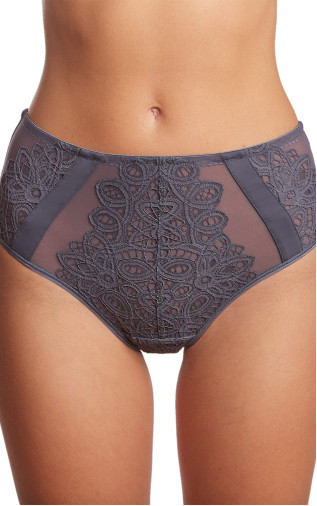 Panty Slip with High-waist Milavitsa Grey