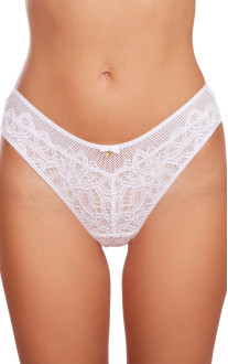 Panty Tanga with Mid-waist. Milavitsa. White