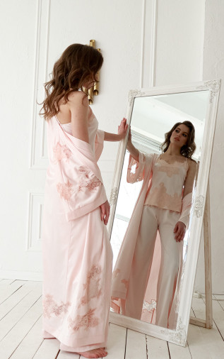 Robe long Morganite.  Komilfo Pink