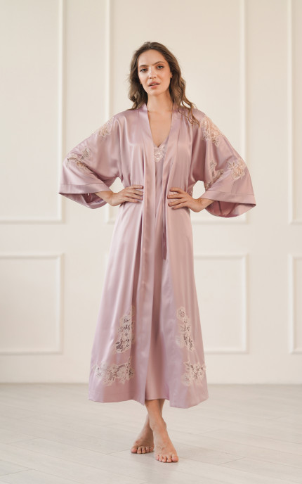 Buy Robe long Morganite.  Komilfo Pink