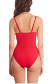 Buy One-piece swimsuit with Molded cups, Wired. MilaVitsa. Coral