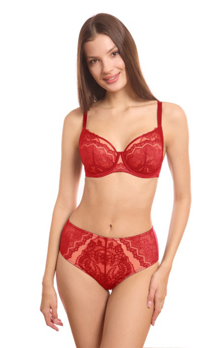 Buy Soft cups Bra Milavitsa Red