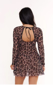 Buy Tan Through Beach Dress. Alayaswim Leopard