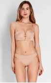 Buy Balconette Bra with molded square cup for girls with small and medium breast size Beige. Anabel Arto.
