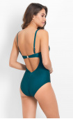Buy One-piece swimsuit with shaped push-up cup Green. Anabel Arto.