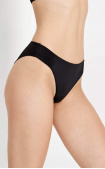Buy Panties brazilian with microfiber low waistline and medium side height Black. Anabel Arto.