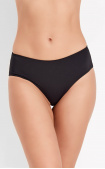 Buy Brazilian microfiber panties with a midline waist and wide side Black. Anabel Arto.