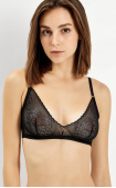 Buy Bras Soft with triangular lace cups Black. Anabel Arto.