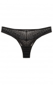 Buy Brazilian panties made of geometric lace Black. Anabel Arto.