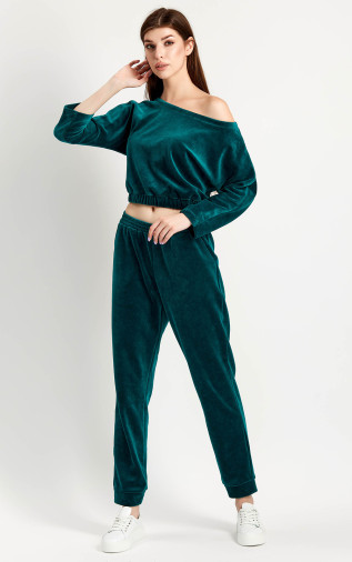 Women's set (jumper and pants) Green. Anabel Arto.