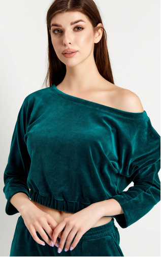 Women's set (jumper and pants) Green. Anabel Arto. Hover