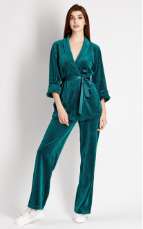 Women's set (blouse and pants) Green. Anabel Arto.