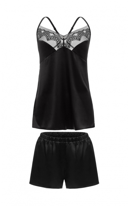 Buy Women's set (T-shirt and shorts) Black. Anabel Arto.