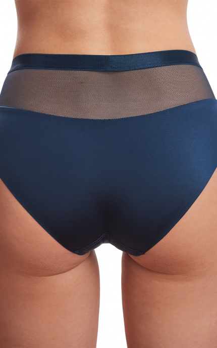 Buy Panty Slip High waistline  Dark Blue. Milavitsa.