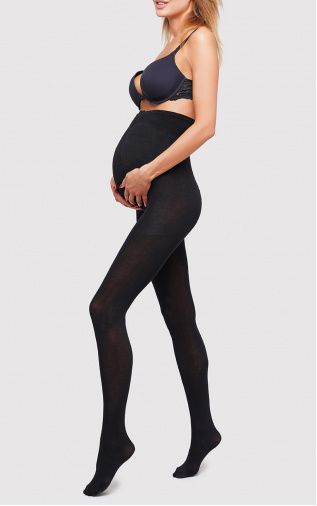 TIGHTS MAMA COTTON 200 Nero. GIULIA. Hover