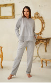 Buy Pajama (Jacket and pants) Gray. Komilfo