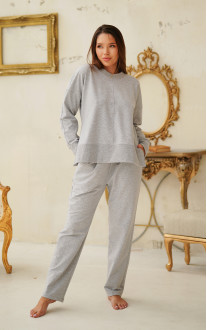 Pajama (Jacket and pants) Gray. Komilfo