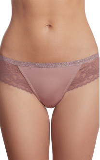 Panty Slip with Mid-waist Dark Pink. Milavitsa.
