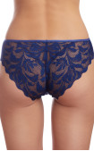 Buy Panty Slip Middle waist with lace inserts on the front and back Creamy. Milavitsa.