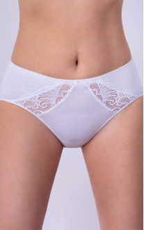 Cotton Panty Culotte Mid-waist White. Milavitsa.