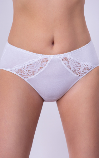 Cotton Panty Culotte Mid-waist White. Milavitsa.