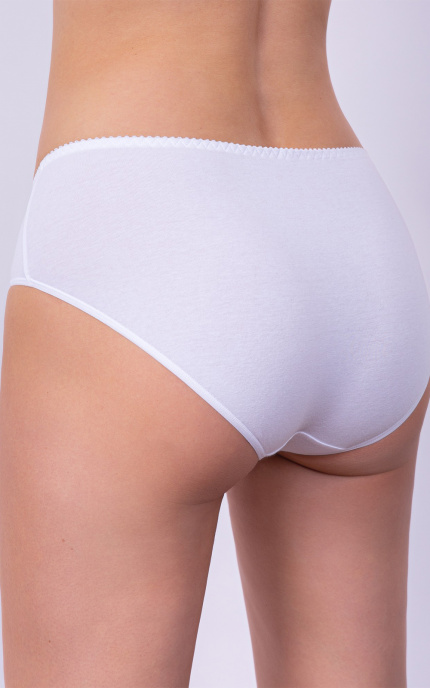 Buy Cotton Panty Culotte Mid-waist White. Milavitsa.
