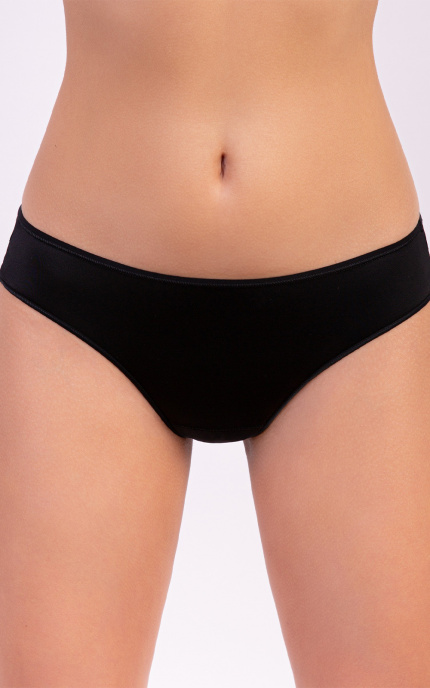Buy Panty Slip with Lace Mid waist Black. Milavitsa.