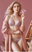 Buy Push-Up Lace Wing Perfect Shape Bra Pink. Milavitsa.