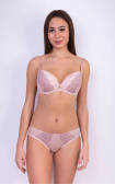 Buy Molded cup bra. Lace Wing Perfect Shape  Pink. Milavitsa.