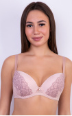 Buy Bra Push-Up Lace Wing Perfect Shape  Pink. Milavitsa.