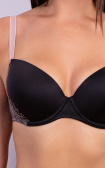 Buy Bras Push-Up Perfect Shape Molded cup on the frame Black. Milavitsa.