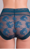 Buy Panty Slip High waistline Lace Panty Dark Blue. Milavitsa.