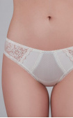 Buy Panty Slip Middle waist with lace White. Milavitsa.