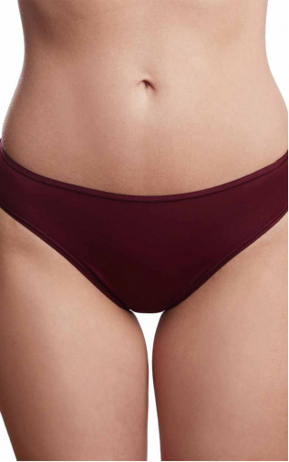 Slips Panties Middle waistline Burgundy. Milavitsa.