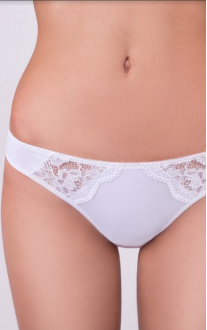 Thong Panties Middle waistline White. Milavitsa.