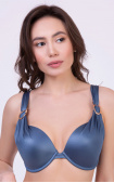 Buy Bathing bra on frames, with a soft cup Blue. Milavitsa.