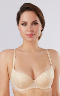 Bra with molded cups Beige. Milavitsa.