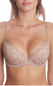 Buy Comfort Bra Soft cups with Lace  Beige. Milavitsa.