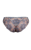 Buy Panty Slip Middle waist  with lace inserts on the front and back Pink. Alisee.