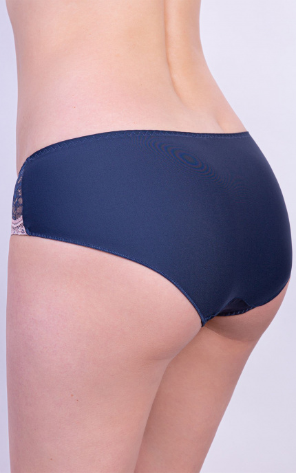 Buy Panty Culotte with Lace Middle waistline Dark Blue. Alisee.
